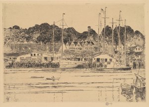 Inner Harbor, Gloucester, 1923. av Frederick Childe Hassam