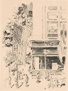 Lafayette Street, 1918. av Frederick Childe Hassam
