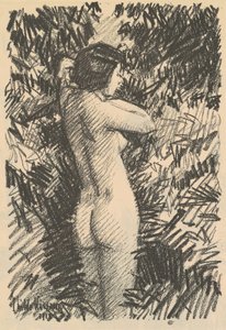 Naken [recto], 1918. av Frederick Childe Hassam