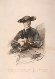 "Greenwich pensionär i karaktären av Commodore Trunion", Greenwich Hospital, London, 1826