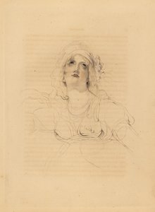 Porträtt av Lady Emma Hamilton, älskarinna till Horatio Nelson