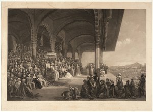 Dussorah Durbar av Hans Höghet Maharaja av Mysore av Frederick Christian Lewis