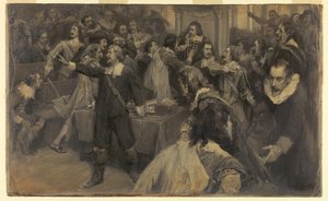 Scen i parlamentets hus, 2 mars 1629