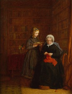 Porträtt av Mrs Hearne och hennes morbrorsdotter Fanny Sowman av Frederick Daniel Hardy