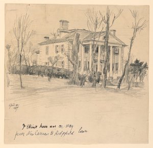 Governor Lounsbury House, Main Street, Ridgefield, Conn. av Frederick Dielman