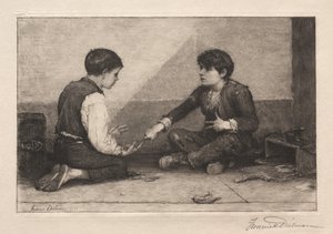 Moraspelarna, 1883. av Frederick Dielman