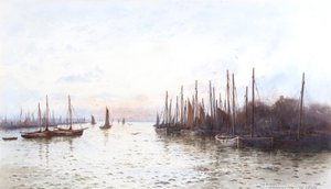 The Herring Fleet, Stornoway (akvarell)