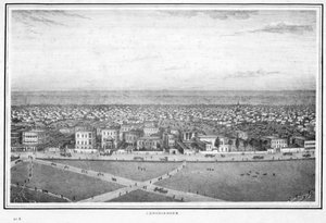 Chowringhee, Calcutta, Indien, c1840-talet.