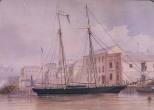 Circular Quay, ca 1855 av Frederick Garling