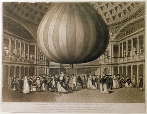 Interiörvy av Pantheon, Oxford Street, London, 1785 (akvatint) av Frederick George Byron