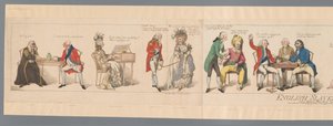 Tjugo offentliga personer i olika situationer Engelskt slaveri eller en bild av tiderna (titel på objekt) av Frederick George Byron
