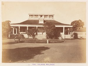 Pacific Station i HMS Triumph - Bild 50, Iolani Palace. Honolulu. av Frederick George Denham Bedford
