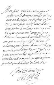 Brev av Marie de Medici till hertigen av Savojen, sent 1500 - tidigt 1600-tal 1865. av Frederick George Netherclift