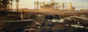 Memphis, vid Nilen, 1882 av Frederick Goodall
