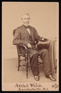 Porträtt av Ashbel Welch 1809-1882, före 1882.