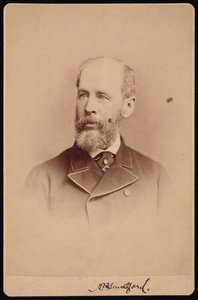 Porträtt av oidentifierad man, oktober 1876. av Frederick Gutekunst