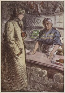 Illustration för They av Rudyard Kipling (färg litho) av Frederick Henry Townsend