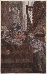 Illustration för They av Rudyard Kipling (färg litho) av Frederick Henry Townsend