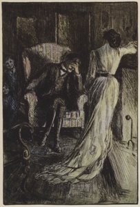 Illustration för They av Rudyard Kipling (färg litho) av Frederick Henry Townsend