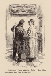 "Killen som fångade den där fisken är en lögnare" (litografi) av Frederick Henry Townsend