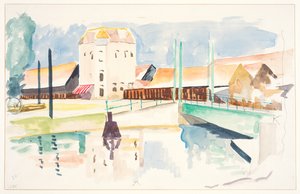Bro & byggnader av Frederick James Porter