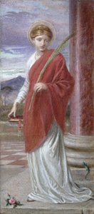 Santa Bibliana (gouache) av Frederick James Sheilds