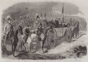 Drottningens besök i Irland, Hennes Majestät granskar trupperna på Curragh of Kildare