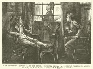 Illustration för Martin Chuzzlewit av Frederick L. Bernard