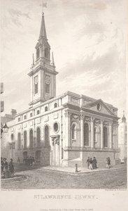 St Lawrence Jewry, gravyr av T. Turnbull av Frederick Mackenzie