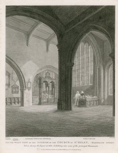 Church of St Helen, Bishopsgate Street, London av Frederick Nash