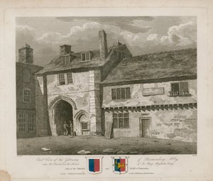 Porten till Bermondsey Abbey av Frederick Nash