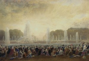 Fontänerna i Versailles (wc) av Frederick Nash