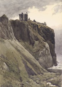 Old Castle, Dunottar (akvarell) av Frederick Noel Paton