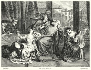 Foscaris död (gravyr) av Frederick Richard Pickersgill