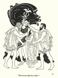 "Ta inte henne heller" (litografi) av Frederick Richardson