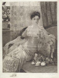 Untitled (Girl on a Couch) av Frederick W. Freer