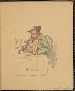 F. 10: Scen från Pickwick Papers, Mr Weller, från en 