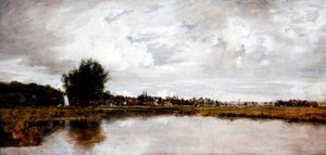 The River Yare vid Thorpe, nära Norwich, ca 1820-21 (olja på duk) av Frederick Waters Watts