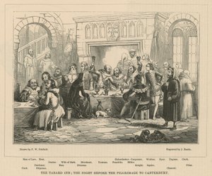 Tabard Inn, kvällen före pilgrimsfärden till Canterbury