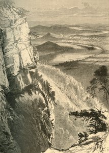 "Chattanooga och Tennessee från Lookout Mountain", 1872.