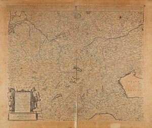 Central-Norra Europa och norra Italien, Karta av Frederik de Wit, Amsterdam, Kopparstick av Frederick de Wit