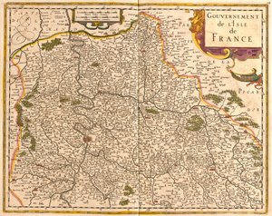 Île-de-France, Frankrike av Frederick de Wit