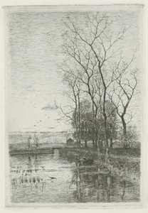 Den lilla bron av Fredericus Jacobus van Rossum du Chattel (signed by artist)