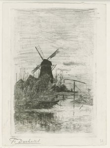 Fiskaren av Fredericus Jacobus van Rossum du Chattel (signed by artist)