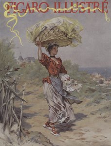 I Biarritz. Omslag till Le Figaro Illustre, mars 1895 av Frederik Hendrik Kaemmerer