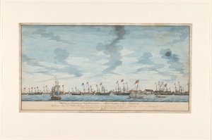 Utsikt över staden Paramaribo av Frederik Jägerschiöld (signed by artist)