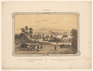 Utsikt över Oosterbeek Utsikt över byn Oosterbeek från Taffelberget (titel på objektet) Gelderland (serietitel på objekt)