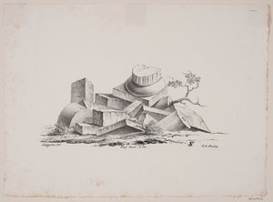 Arkitektoniskt motiv av Frederik Schepelern