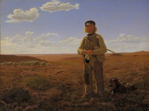 En jylländsk herde på hedarna