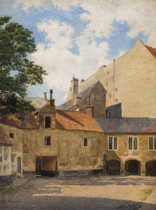 Från innergården till Thotts Palais på Kongens Nytorv.